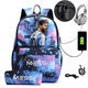 thumbnail image 1 of Messi Backpack Boys Girls Laptop Capacity School Bag Usb Charging Anti Theft and Waterproof Canvas Casual Mochilas, 1 of 3