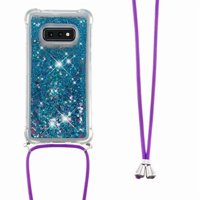 Funda Foxdock Para Samsung Galaxy S10E Con Cuerda Ajustable, Brillo Líquido, Protección Antigolpes Y Lente – Ideal Para Regalo