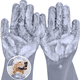 thumbnail image 1 of Guantes de esponja para lavar platos, de silicona, reutilizables, resistentes al calor, para limpieza del hogar, cocina, baño, lavado de coches. 1 par., 1 of 5