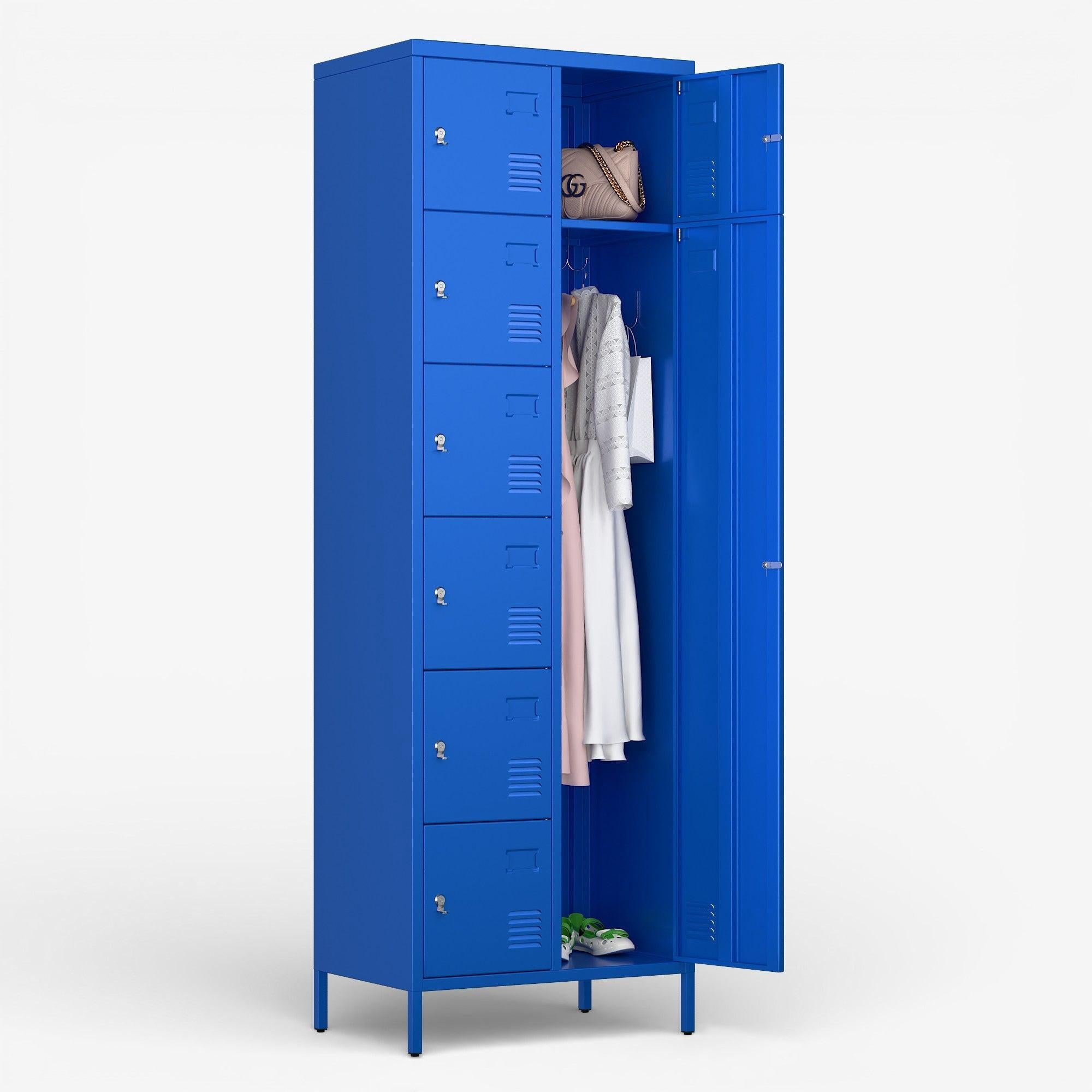 Casillero metálico alto 7+1 puertas - 8DPL-BLUE | Lider