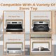 thumbnail image 5 of Estante de cocina koretech de 80 cm, madera, 6 ganchos, 5 of 6