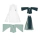 thumbnail image 3 of 1/6 Ni?os Mu?ecas Trajes De Abrigo De Viento Para Mu?ecas Ropa Casual Blanco Conjunto Completo, 3 of 5