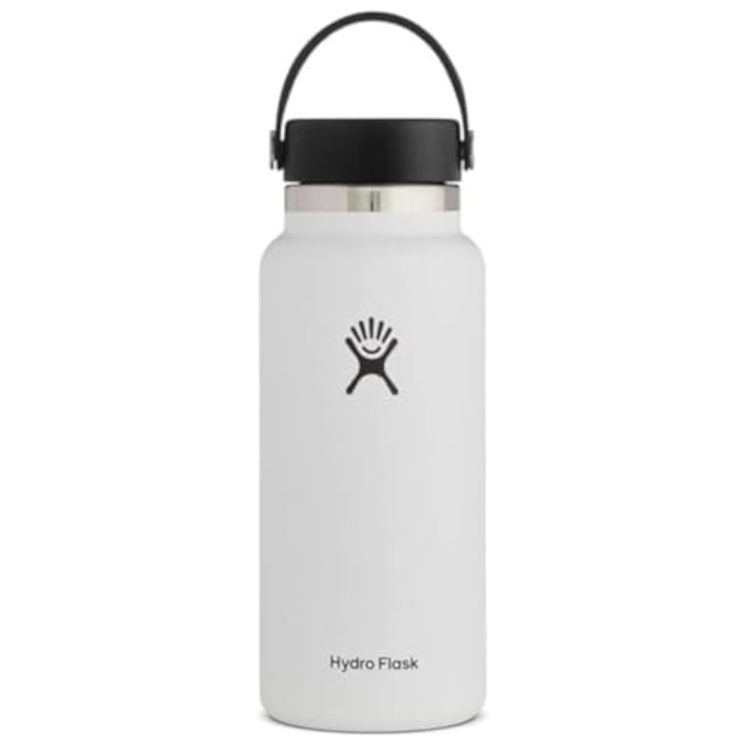 Hydro Flask - Botella De Agua Wide Flex Cap 946 Ml Blanca
