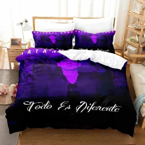 New Music B-Band Natanael Cano Bedding Set Double Twin King Duvet Cover Comforter Pillowcase Boys Girls Adults BedroomBed Sheets