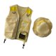 thumbnail image 5 of Chaleco De Explorador Para Ni?os, Sombrero, Chaleco De Aventura Al Aire Libre Para Ni?os, Para Pesca, Ni?os Peque?os, Amarillo, 5 of 5
