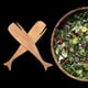 thumbnail image 3 of Utensilios para ensalada Ironwood Gourmet de madera de acacia con forma de ballena, 32 cm, 3 of 6