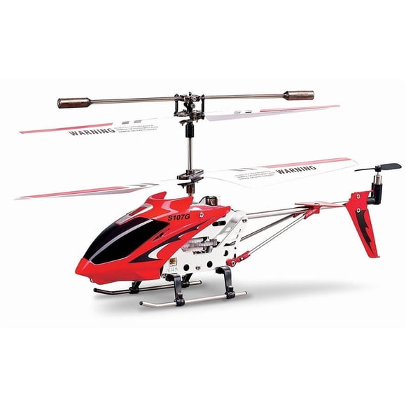 Helicóptero R/C SYMA S107/S107G con batería giroscópica de litio, color rojo