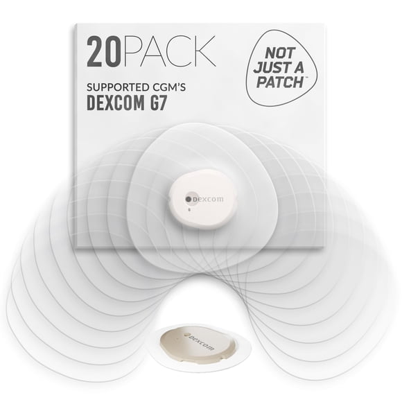 Parche CGM NOT JUST A PATCH Dexcom G7 20 unidades transparentes