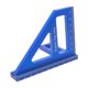 thumbnail image 3 of Regla Del Triángulo De Regla De Medición De ángulo Múltiple Para Elaborar El Uso Del Hogar De La Madera 8.5x7.9x11.2cm Azul Métrico, 3 of 5