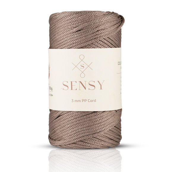 Cuerda de macramé S SENSY 3 mm 122 m Mink #6 Super gruesa