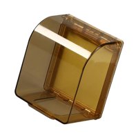 Bothyi - Organizador De Cubierta Protectora De Salida Para Placa De Interruptor De Cocina Panel De Alimentación Dorado Transparente