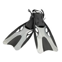 Magideal - Aletas De Buceo, Aletas De Esnórquel, Talón Abierto, Viajes, Aletas De Silicona Profesionales Duraderas, Aletas De Natación Para Principiantes Y Adult Gris M