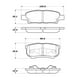 thumbnail image 2 of Pastillas Freno para auto Chrysler Sebring 2007-2010 Trasero, 2 of 4