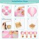 thumbnail image 3 of Set de 8 globos de aire caliente de 30 cm color rosa – Palmhill, 3 of 8