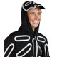thumbnail image 2 of Disfraz de esqueleto de Halloween de Elfos borrachos para mujer, mono cómodo y fácil para adulto, mono de huesos con iluminación LED para mujer, disfraz de Halloween, XL, 2 of 9