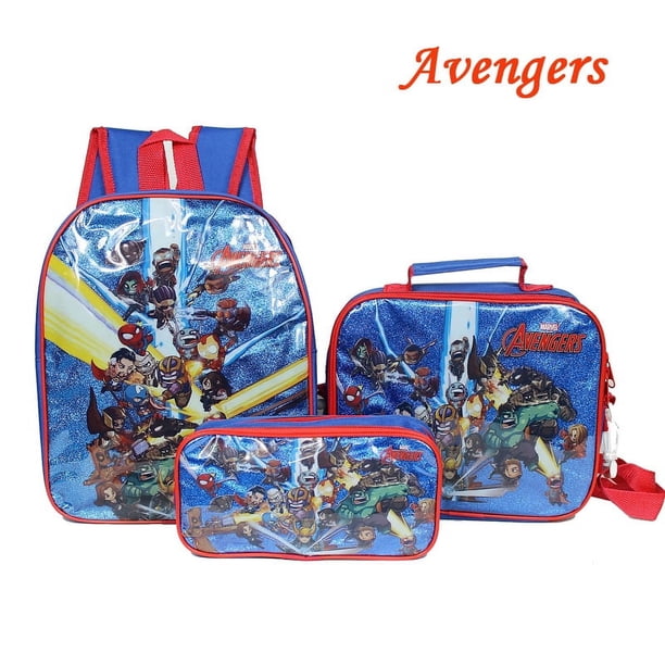 New Spider-Man School Bag Disney Frozen Elsa Princess Backpack 3pcs/set Kindergarten Cartoon Bag Toddler Kids Boys School Bags