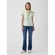 thumbnail image 2 of Camiseta GAP Favorite para mujer con cuello redondo, color verde, talla XS, 2 of 4