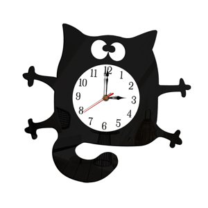 Magideal - Reloj De Pared De Dibujos Animados, Reloj De Pilas Que No Hace Tictac, Para Dormitorio, Oficina, Hogar, Pared, Decoración De Cocina