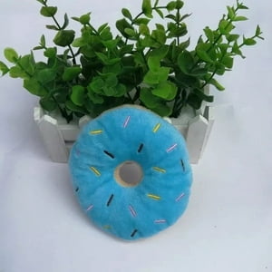 Defensor Forever - Peluche Para Mascota De Forma De Donas Con Sonido Celeste