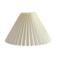 Ioensy - Pantalla De Lámpara De Escritorio A Prueba De Polvo Pantalla Plisada Creativa De Moda Para Café Hogar Amarillo