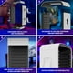 thumbnail image 5 of 15.8 In Game Storage Tower Compatible With PS5/ Xbox Series S & X/ Switch, Universal Video Game Disc Organizer 18 In 1 With 4 Controller Brackets, Game Disk Box Bracket-Blanco/Negro, 5 of 7