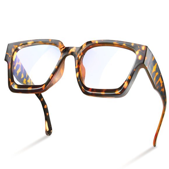 Gafas De Bloqueo De Luz Azul De Gran Tamaño Para Mujer