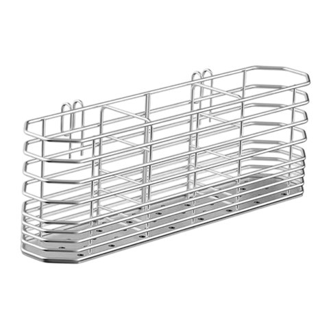 Magideal - Porta Utensilios, Jaula Para Palillos, Acero Inoxidable, Almacenamiento Versátil Con Gancho Para Colgar, Organizador Escurridor De Cubiertos, Almacena