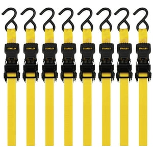 Correas De Amarre Con Trinquete Stanley S1000 De 1 M X 3 M, Paquete De 8