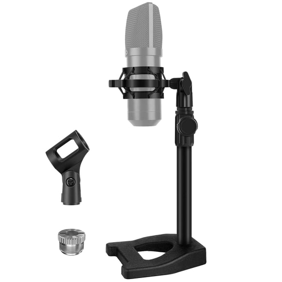 Soporte para micrófono de escritorio, base pesada InnoGear con soporte amortiguador