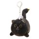 thumbnail image 2 of LLavero De Felpa, Llavero Suave, Llavero De Mu?eca Para Monedero De Graduación, Mochila, Gato Negro, 2 of 5
