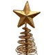 thumbnail image 2 of Set de 2 Adornos para Árbol de Navidad de Metal Dorado con Glitter de 30 cm, 2 of 3