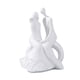 thumbnail image 1 of Pareja estatua de pareja figurina de adornos decorativos modernos escultura para el gabinete del día de San Valentín decoración de bodas de escritorio sentarse, 1 of 5