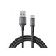 thumbnail image 1 of Cable USB-A a USB-C 3A Carga Rápida 1 m Negro (Negro) - JOYROOM, 1 of 1