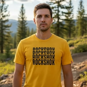 Polera Rockshox Manga Corta R2209 Amarillo