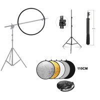 Genérico - Brazo Pantalla Reflectora + Atril + Pantalla 110Cm 5 En 1