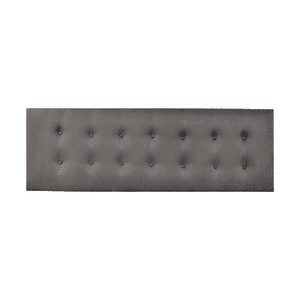 Importclick - Respaldo Elegante Super King Capitone 200X60 Cm Gris Claro Lino Botones