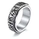thumbnail image 1 of Anillo Runas Vikingo Titanio Giratorio Envejecido Moda, 1 of 3
