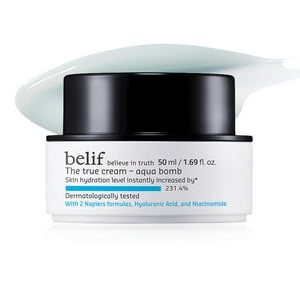 Crema Facial Hidratante En Gel Ligera Belif Aqua Bomb 50 Ml Blanco