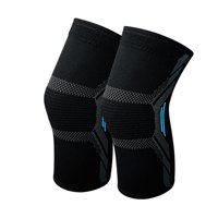 Ioensy - 2 Rodilleras Antideslizantes Para Levantamiento De Pesas, Entrenamiento, Fútbol, Color Azul L