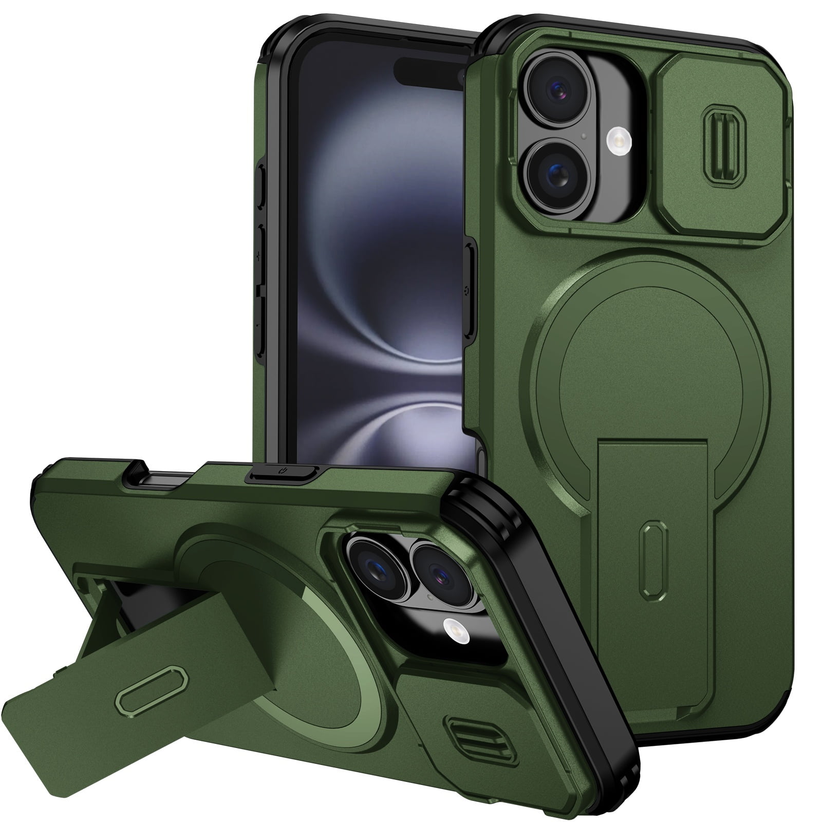 Funda Foxdock Para Iphone 16 – Magnética Antigolpes Con Soporte Y Protección Doble