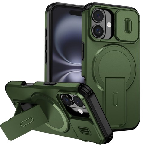 Funda Foxdock Para Iphone 16 Plus – Magnética Antigolpes Con Soporte Y Protección Doble