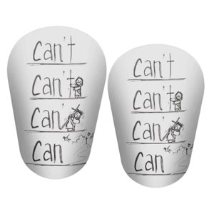 Ioensy - 2 Piezas Espinilleras De Fútbol Espinilleras Equipo De Fútbol Manga De Pantorrilla Espinillera S Blanco Negro