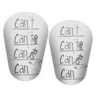 Ioensy - 2 Piezas Espinilleras De Fútbol Espinilleras Equipo De Fútbol Manga De Pantorrilla Espinillera S Blanco Negro