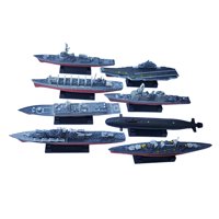 Magideal - De Juguete De Avión De 8 Piezas, Modelo De Barco Ensamblado En 4D, Colección De Juguetes De Rompecabezas, Juego De Barco Naval Para Niños, N