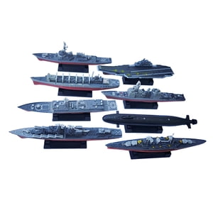 Magideal - De Juguete De Avión De 8 Piezas, Modelo De Barco Ensamblado En 4D, Colección De Juguetes De Rompecabezas, Juego De Barco Naval Para Niños, N