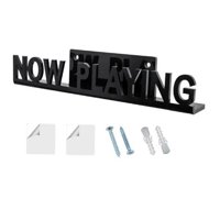 Bothyi - Estante Para Discos De Vinilo, Montaje En Pared, Soporte Para Discos De Álbum Acrílico Para Imágenes, Dvd, Cd, Negro