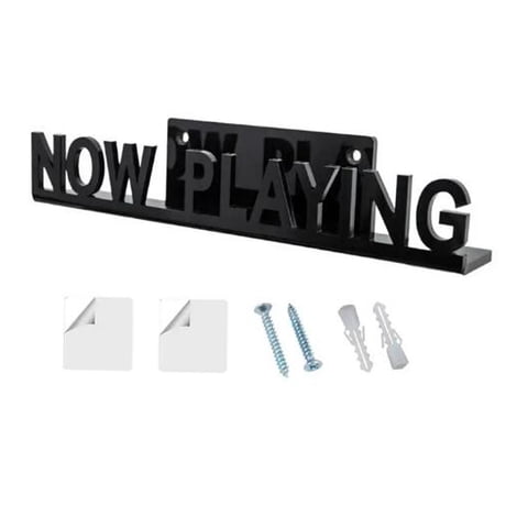 Bothyi - Estante Para Discos De Vinilo, Montaje En Pared, Soporte Para Discos De Álbum Acrílico Para Imágenes, Dvd, Cd, Negro