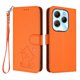 thumbnail image 1 of Infinix HOT 40 4G Funda Billetera con Ranuras para Tarjetas, Naranja, 1 of 6