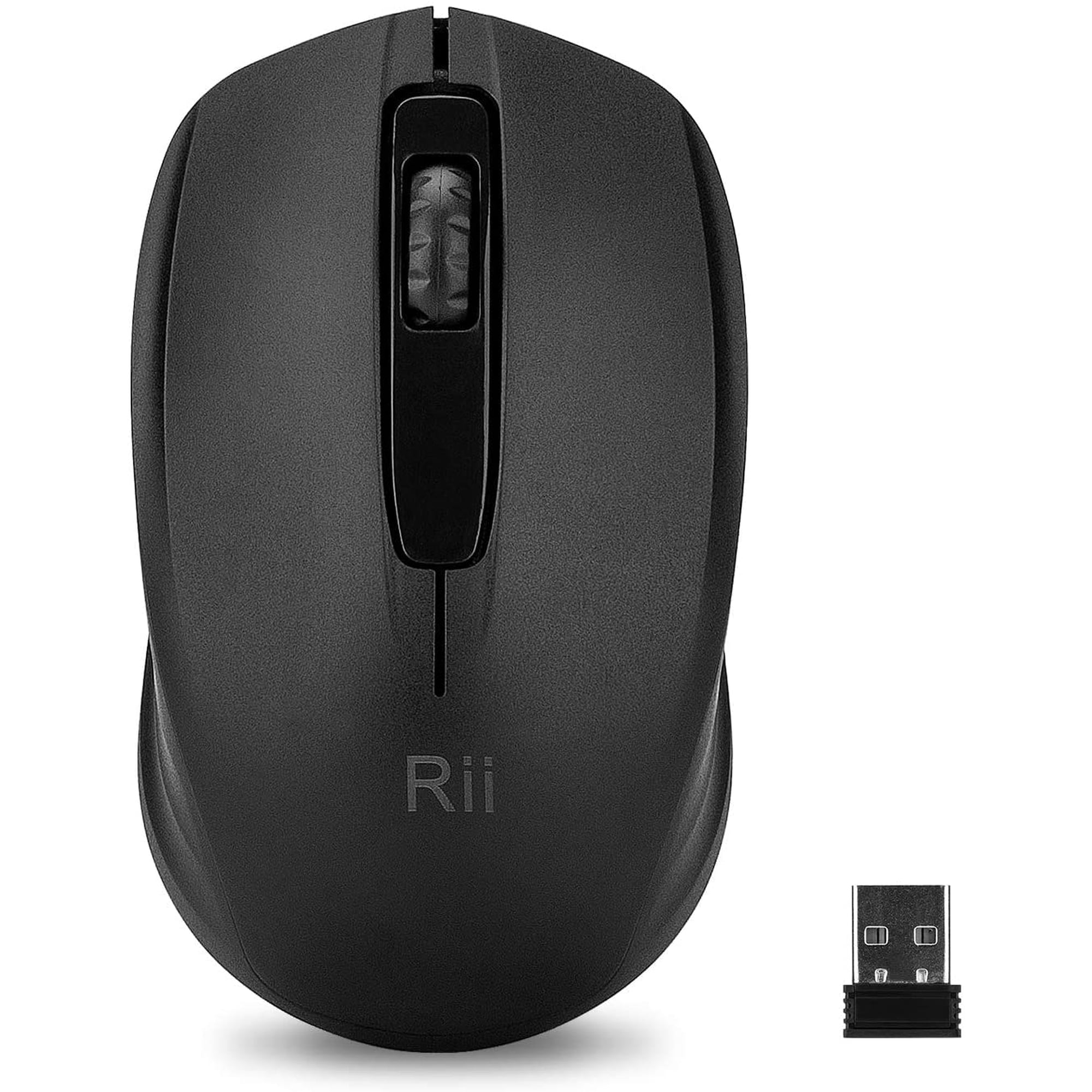 Ratón Inalámbrico Rii 2.4g Para Pc Portátil Con Windows, Negro