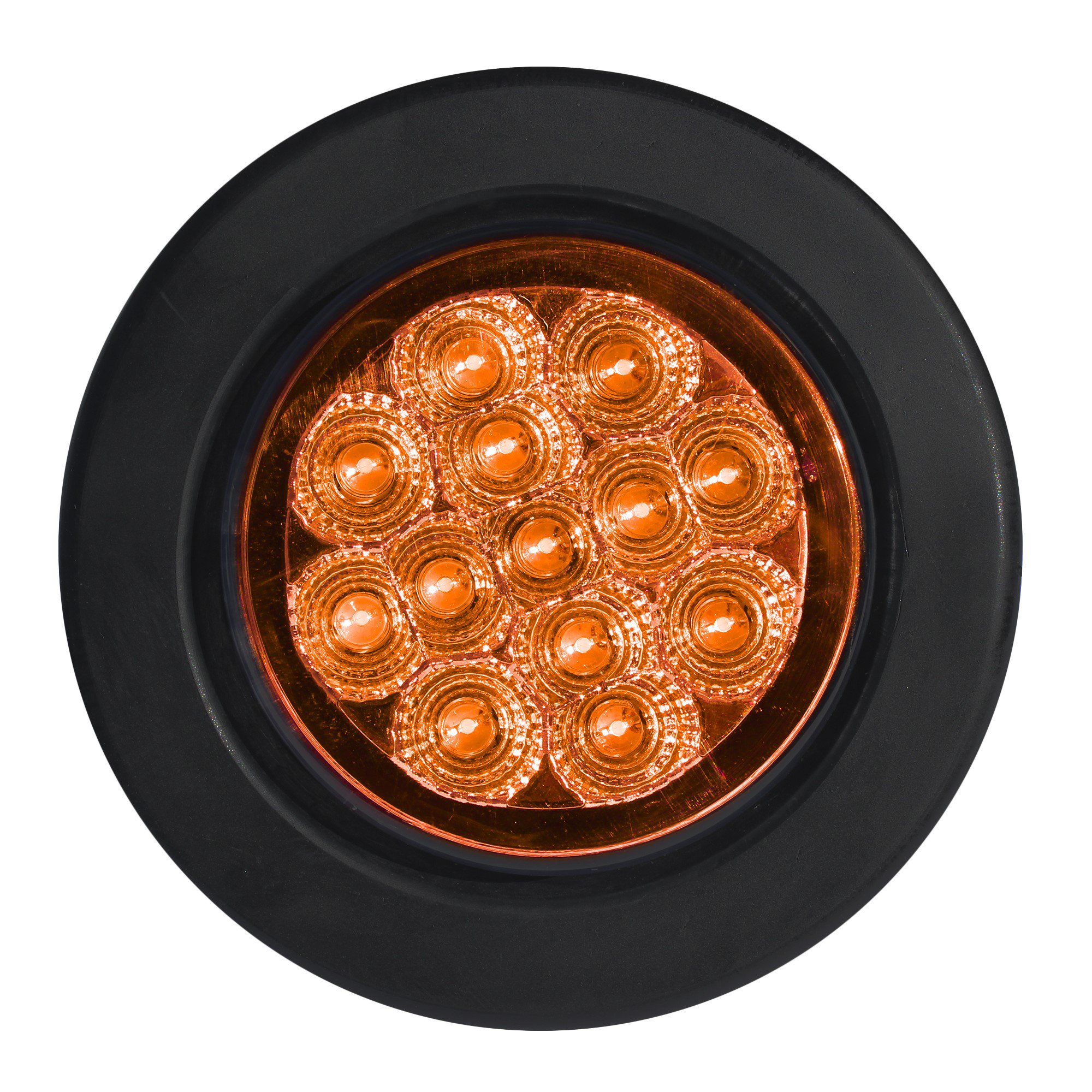 Stark - Foco Trocha Led 2 1/2 Pulg Ambar 12 Y 24 Volts